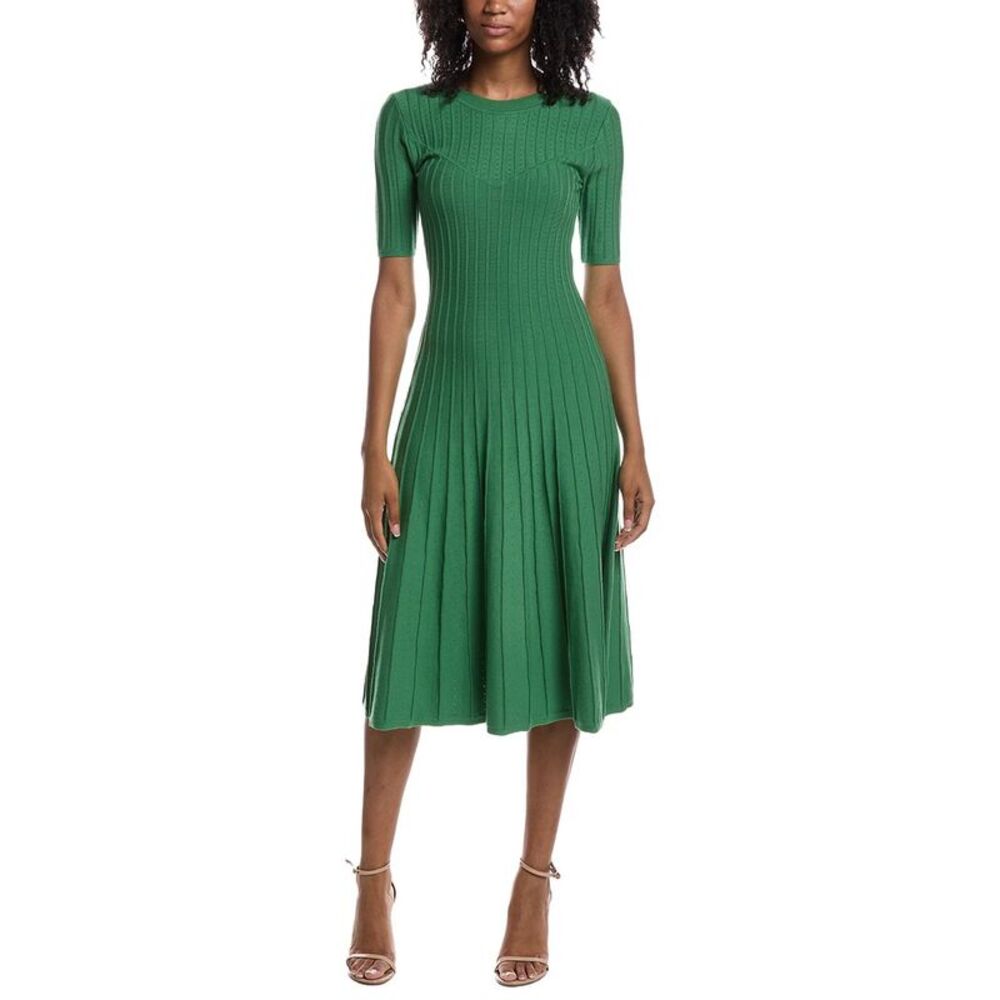 Elie Tahari Womens  The Wanda Sweater Dress, Green